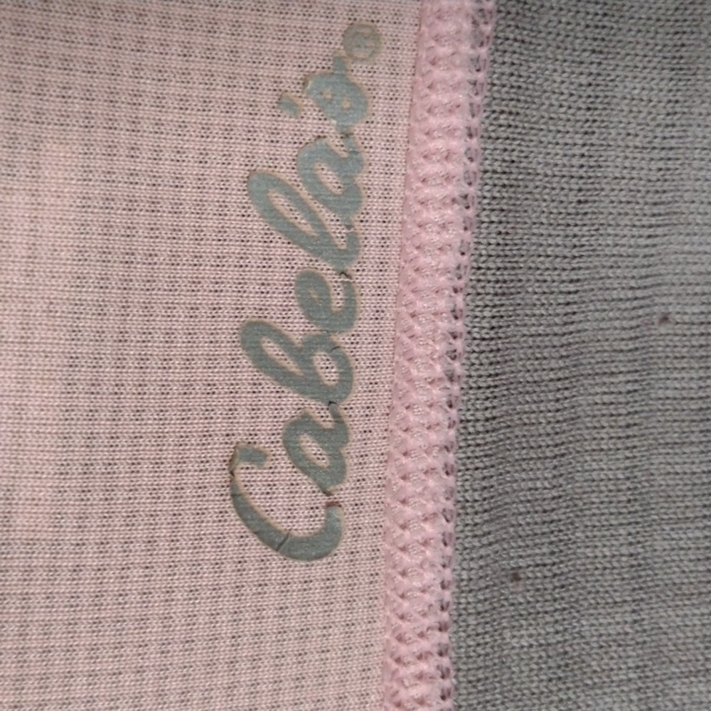 Women's Cabela's Polartec Base Layer Top Sz S Reg 🩷/🩶 - Picture 3 of 11